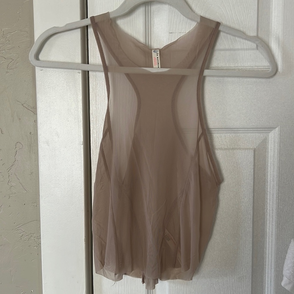 Free People Mesh Athletic Tank Top